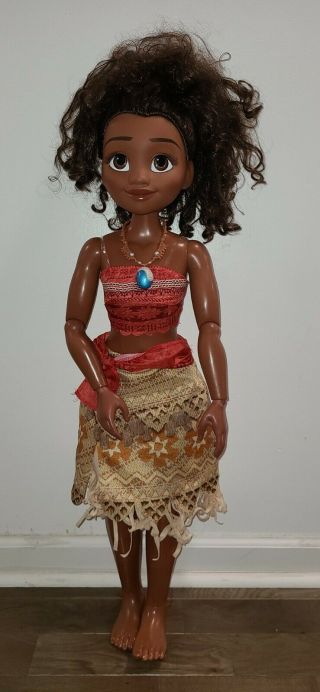 Disney Princess My Size Moana Doll Large 32” Posable Rare Jakks Pacific