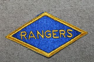 Rare Ww2 U.  S.  Army " Rangers " Diamond Uniform Patch,