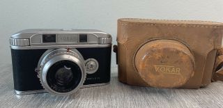 Vokar Ii Vintage Rangefinder Camera W/ 50mm F/2.  8 Vokar Made In Usa - Rare