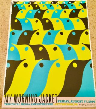 My Morning Jacket 2010 Concert Poster Rare - Pittsburgh,  Pa