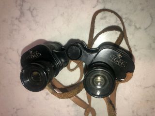 Antique 8 X 25 Military? Binoculars In Brand Toef? Stoef?
