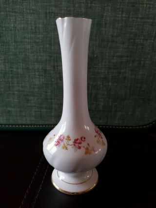 Floral Bud Vase Made In Ireland Royal Tara Irish Fine Bone China Gold Trim Rare