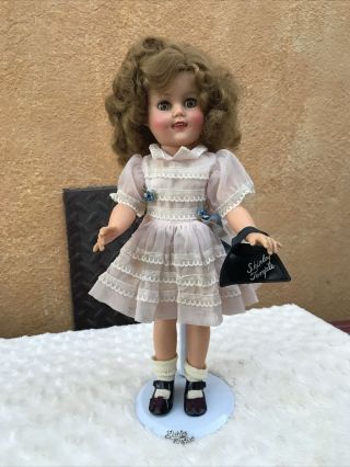 Vintage Ideal Shirley Temple Doll 15 " St - 15 - N Pink Chiffon Dress/bloomer