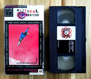 Vintage Rare Snowboard Video Vhs Critical 1991 Fall Line Films