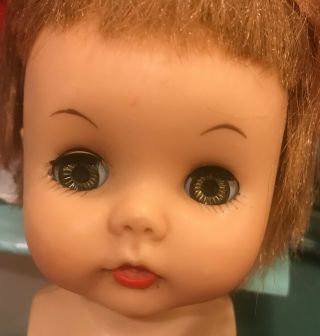 A & B Arranbee 10 " Vintage Littlest Angel Doll / Red Dress - Needs Tlc