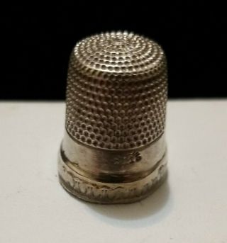 19thc Victorian Era Sterling Thimble Size 11 By Simons Bros