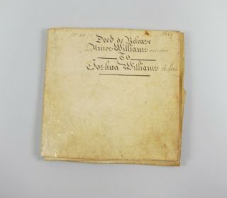 Rare Early American Document 1794 Pennsylvania Deed Indenture On Vellum