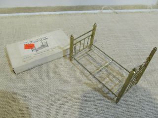 Dollhouse Concord Miniatures Vintage Brass Bed Frame