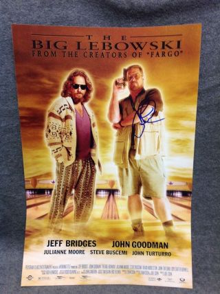 John Goodman Autographed Signed The Big Lebowski 12x18 Movie Poster Rare Walter