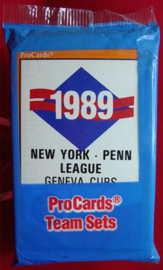 1989 Geneva Cubs Procards Minor League Team Set Chicago Cubs Rare