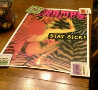 The Cramps " Stay Sick " Poster (rare Poster)