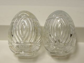 Antique Vintage Two Glass Bird Cage Pet Supplies Feeders - Water - Cups