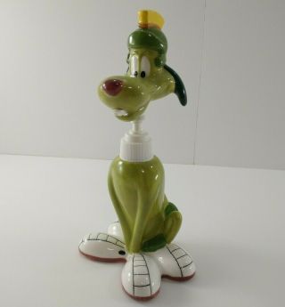 Vintage 1997 Looney Tunes Marvin The Martian Dog K - 9 Ceramic Soap Dispenser Rare