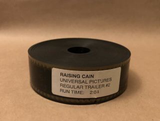 Rare 1992 Raising Cain 35mm Movie/film Trailer Teaser 2 [flat]: Brian De Palma