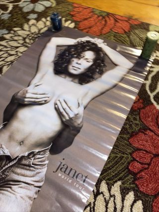 Janet Jackson Issue 687 (HANDS) World Tour Poster 1993 24 x 30 Poster Vtg Rare 2