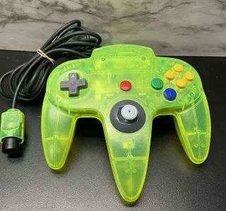 N64 Nintendo 64 Controller Only - Neon Green - Rare - Fast