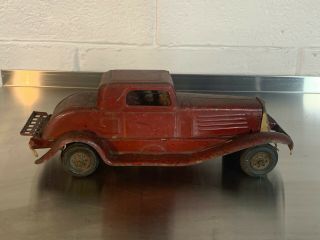 Rare Vintage 1930s Louis Marx Toys Siren Fire Chief Wind Up Car
