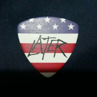 Slayer Guitar Pick Final Tour 2019 Tom Araya Rare