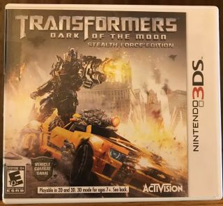 Transformers Dark Of The Moon Stealth Force Edition Nintendo 3ds Video Game Rare