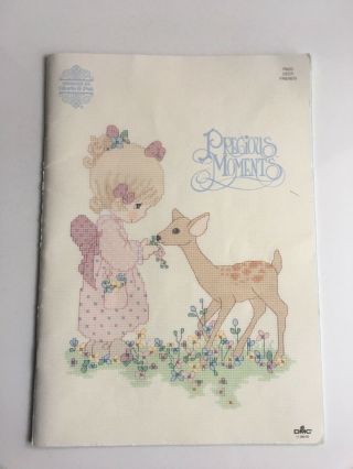 Precious Moments Deer Friends Cross Stitch Pattern Book Pm30 Vintage