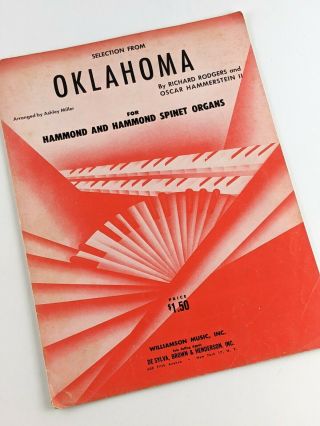 Selection From " Oklahoma " (1955) | For Hammond Organ,  Vintage Sheet Music