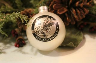 Vintage 1994 Rare Chicago White Sox Bugs Bunny Christmas Ornament Warner Brother