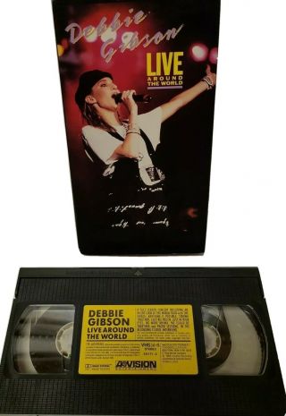 Debbie Gibson Rare Live In Concert Video Live Around The World Vhs Tape Shp
