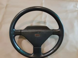 1984 - 1989 Datsun Nissan 300zx Sport Steering Wheel Rare 3 Spokes Black Leather