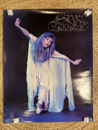 Rare Vintage Stevie Nicks Bella Donna Modern Records 1980 Promo Poster - Fleetwood
