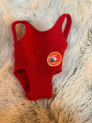 Vintage Barbie Doll Baywatch Lifeguard Red Swimsuit