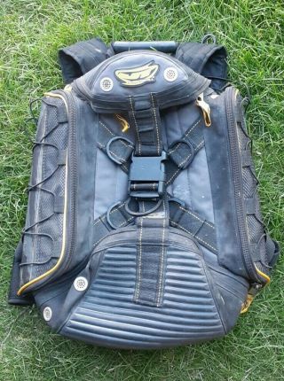Jt Paintball Black/yellow Gear Bag/backpack Rare