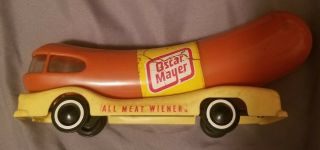 Vintage Oscar Mayer Wienermobile Toy Car Advertising Bank 10 " Rare