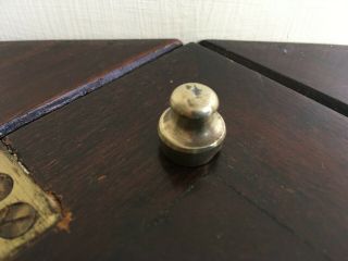 Unusual Antique Brass 1/2 Oz Scale Weight - 0.  6 Inches