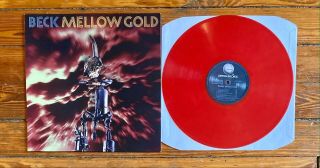 Beck: Mellow Gold Lp Record Red Colored Vinyl Rare 2014 French Pressing Nm/vg,