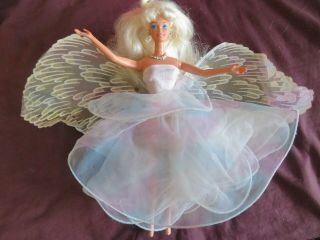 Vintage Loose 1996 Angel Princess Barbie Holiday Christmas Mattel Nr