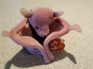 Extremely Rare 1996 Ty Beanie Babies " Batty " Retired With Tag In