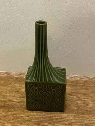 Jonathan Adler Bud Vase Rare Smokestack Design Dark Green Sticker