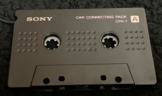 Sony Cpa - 7 Car Connecting Pack Cassette Tape Adapter With Sony 4.  5v Car Charger