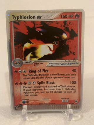 Typhlosion Ex 99/100 Ultra Rare Holo Foil Pokemon Card - Near