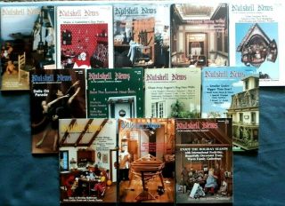 (12) Nutshell News Books - Clifton House - Vintage - January - December 1986