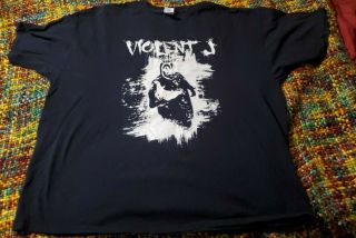 Rare Vtg Insane Clown Posse Psychopathic Records Icp Violent J T Shirt Sz 3xl