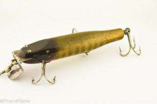 Vintage Creek Chub Snook Pikie Minnow Antique Fishing Lure Pike Scale RS5 2
