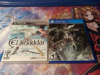 El Shaddai Ascension Of The Metatron And Sequel The Lost Child.  Rare Games.  Oop.