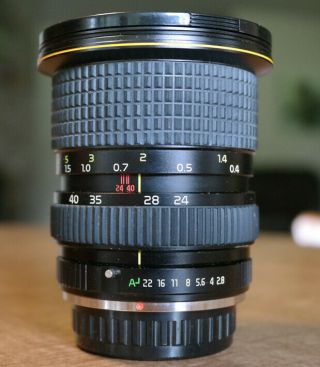 Rare Pentax Ka Mount Tokina At - X Zoom 24 - 40mm F2.  8 Mf Lens