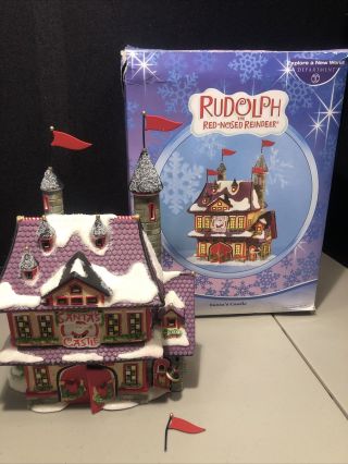 Rare DEPARTMENT 56: SANTA ' S CASTLE RUDOLPH THE RED - NOSED REINDEER 3