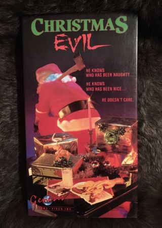 Christmas Evil Vhs - Horror Cult Rare Genesis Home Video
