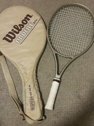 Rare 120 Sq In.  Wilson Profile 2.  7si Tennis Racquet Oversize Size: 4 1/8 W/cover
