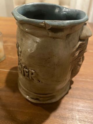 Jim Rumph 1971 Rare Vintage Pottery Mug,  The Hangover w/ Pink Elephant 3