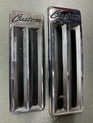 1967 Gmc C10 Custom Fender Emblems Oem Gm Rare
