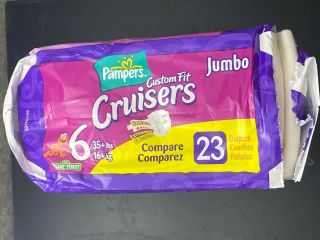 Rare Vintage 2002 Pampers Cruisers size 6 OPEN PACK 20 diapers 2